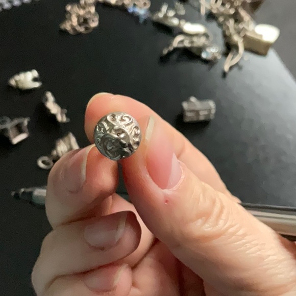 Very old silver ship in a bottle charm. - Picture 3 of 6